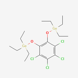 [(3,4,5,6-Tetrachloro-1,2-phenylene)bis(oxy)]bis(triethylgermane)