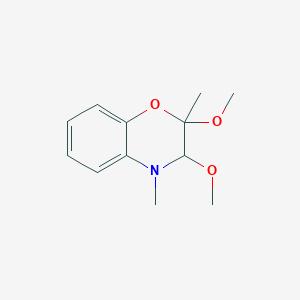 molecular formula C12H17NO3 B15449556 2,3-Dimethoxy-2,4-dimethyl-3,4-dihydro-2H-1,4-benzoxazine CAS No. 62618-57-9