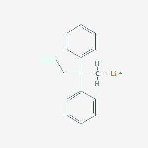 molecular formula C17H17Li B15449565 lithium;2-phenylpent-4-en-2-ylbenzene CAS No. 62901-71-7