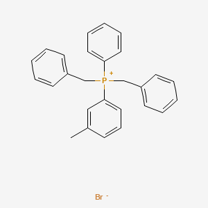 Dibenzyl(3-methylphenyl)phenylphosphanium bromide