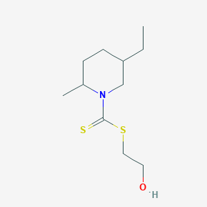 molecular formula C11H21NOS2 B15449576 2-Hydroxyethyl 5-ethyl-2-methylpiperidine-1-carbodithioate CAS No. 62603-88-7