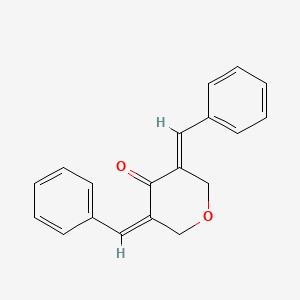 (3Z,5E)-3,5-dibenzylideneoxan-4-one