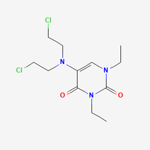 5-[Bis(2-chloroethyl)amino]-1,3-diethylpyrimidine-2,4(1H,3H)-dione