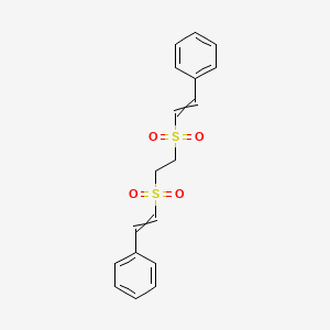 1,1'-[Ethane-1,2-diylbis(sulfonylethene-2,1-diyl)]dibenzene