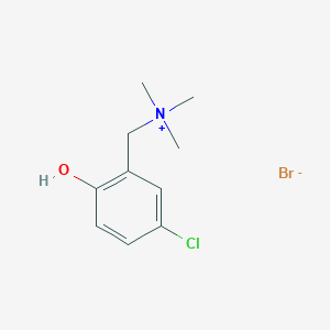 molecular formula C10H15BrClNO B15449621 (5-Chloro-2-hydroxyphenyl)-N,N,N-trimethylmethanaminium bromide CAS No. 62384-37-6