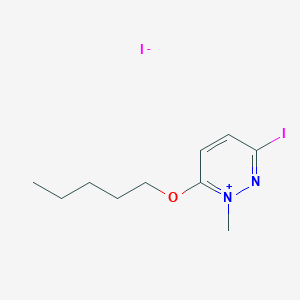 3-Iodo-1-methyl-6-(pentyloxy)pyridazin-1-ium iodide