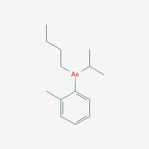 molecular formula C14H23As B15449693 Butyl(2-methylphenyl)(propan-2-yl)arsane CAS No. 62830-05-1