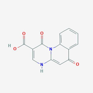 molecular formula C13H8N2O4 B15449742 1,6-Dioxo-4,6-dihydro-1H-pyrimido[1,2-a]quinoline-2-carboxylic acid CAS No. 62473-91-0