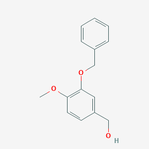 molecular formula C15H16O3 B154498 (3-(苄氧基)-4-甲氧基苯基)甲醇 CAS No. 1860-60-2