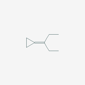 molecular formula C8H14 B15449815 (Pentan-3-ylidene)cyclopropane CAS No. 62672-73-5