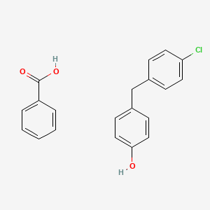 Benzoic acid;4-[(4-chlorophenyl)methyl]phenol