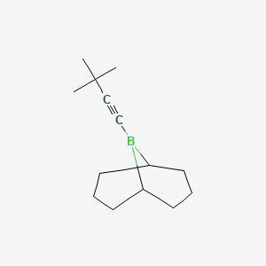 molecular formula C14H23B B15449840 9-(3,3-Dimethylbut-1-yn-1-yl)-9-borabicyclo[3.3.1]nonane CAS No. 62276-26-0