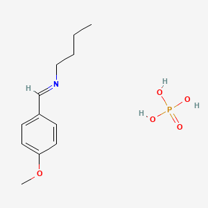 molecular formula C12H20NO5P B15449850 N-butyl-1-(4-methoxyphenyl)methanimine;phosphoric acid CAS No. 62729-87-7