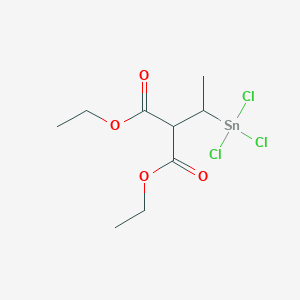 Diethyl [1-(trichlorostannyl)ethyl]propanedioate