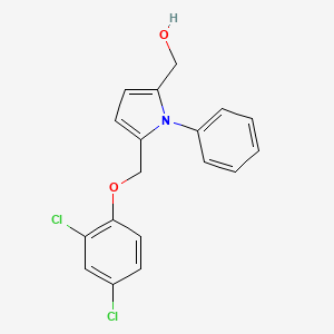 {5-[(2,4-Dichlorophenoxy)methyl]-1-phenyl-1H-pyrrol-2-yl}methanol