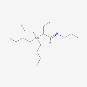 molecular formula C20H43NSn B15449879 (1E)-N-(2-Methylpropyl)-2-(tributylstannyl)butan-1-imine CAS No. 62281-50-9