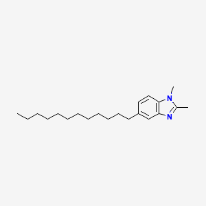 molecular formula C21H34N2 B15449912 5-Dodecyl-1,2-dimethyl-1H-benzimidazole CAS No. 62316-71-6