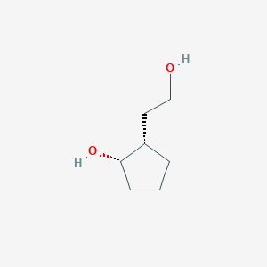 molecular formula C7H14O2 B15449920 (1S,2S)-2-(2-Hydroxyethyl)cyclopentan-1-ol CAS No. 62324-21-4