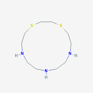 molecular formula C10H23N3S2 B15449942 1,4-Dithia-7,10,13-triazacyclopentadecane CAS No. 62283-92-5