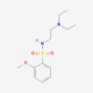 molecular formula C13H22N2O3S B15449950 N-[2-(Diethylamino)ethyl]-2-methoxybenzene-1-sulfonamide CAS No. 62597-59-5