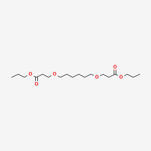 molecular formula C18H34O6 B15449953 Dipropyl 3,3'-[hexane-1,6-diylbis(oxy)]dipropanoate CAS No. 62585-53-9