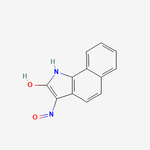 molecular formula C12H8N2O2 B15449982 3-(Hydroxyamino)-2H-benzo[G]indol-2-one CAS No. 62574-43-0