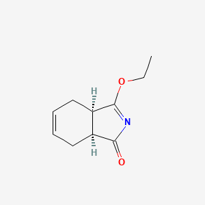 molecular formula C10H13NO2 B15449989 (3aR,7aS)-3-Ethoxy-3a,4,7,7a-tetrahydro-1H-isoindol-1-one CAS No. 62505-95-7