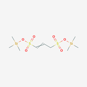 molecular formula C9H22O6S2Si2 B15450009 Bis(trimethylsilyl) prop-1-ene-1,3-disulfonate CAS No. 62381-65-1