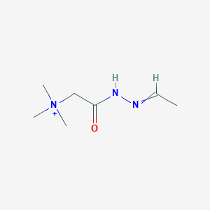 molecular formula C7H16N3O+ B15450030 2-(2-Ethylidenehydrazinyl)-N,N,N-trimethyl-2-oxoethan-1-aminium CAS No. 62348-00-9