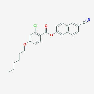 (6-cyanonaphthalen-2-yl) 2-chloro-4-hexoxybenzoate