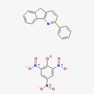 molecular formula C24H16N4O7 B15450047 2-phenyl-5H-indeno[1,2-b]pyridine;2,4,6-trinitrophenol CAS No. 62578-49-8