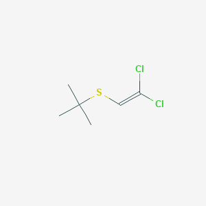 2-[(2,2-Dichloroethenyl)sulfanyl]-2-methylpropane