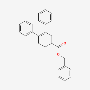 molecular formula C26H24O2 B15450055 Benzyl 3,4-diphenylcyclohex-3-ene-1-carboxylate CAS No. 62544-76-7