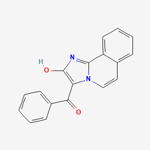 molecular formula C18H12N2O2 B15450106 3-[Hydroxy(phenyl)methylidene]imidazo[2,1-a]isoquinolin-2(3H)-one CAS No. 62471-97-0