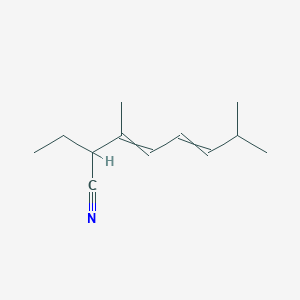 molecular formula C12H19N B15450125 2-Ethyl-3,7-dimethylocta-3,5-dienenitrile CAS No. 62592-06-7