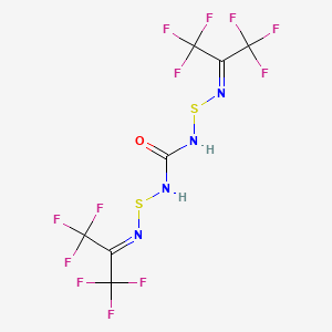 molecular formula C7H2F12N4OS2 B15450129 Urea, N,N'-bis[[[2,2,2-trifluoro-1-(trifluoromethyl)ethylidene]amino]thio]- CAS No. 62735-45-9