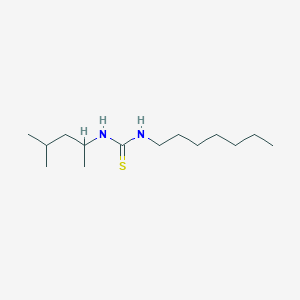 N-Heptyl-N'-(4-methylpentan-2-yl)thiourea