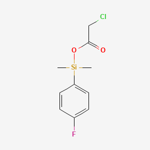 molecular formula C10H12ClFO2Si B15450184 (4-Fluorophenyl)(dimethyl)silyl chloroacetate CAS No. 62806-28-4