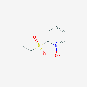 molecular formula C8H11NO3S B15450193 1-Oxo-2-(propane-2-sulfonyl)-1lambda~5~-pyridine CAS No. 62381-86-6