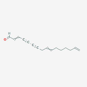 molecular formula C16H18O B15450210 Hexadeca-2,9,15-triene-4,6-diynal CAS No. 62706-53-0