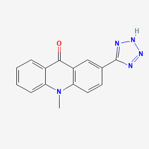 molecular formula C15H11N5O B15450247 10-Methyl-2-(2H-tetrazol-5-yl)acridin-9(10H)-one CAS No. 62706-31-4