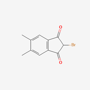 molecular formula C11H9BrO2 B15450249 2-Bromo-5,6-dimethyl-1H-indene-1,3(2H)-dione CAS No. 62634-78-0