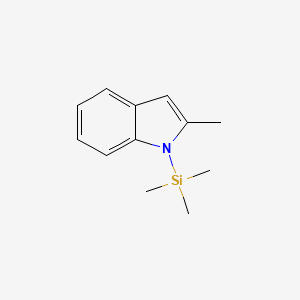 molecular formula C12H17NSi B15450253 1H-Indole, 2-methyl-1-(trimethylsilyl)- CAS No. 62737-87-5