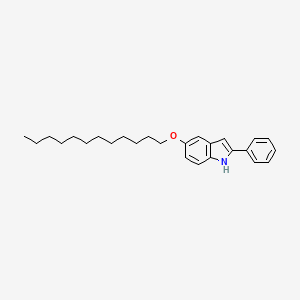 molecular formula C26H35NO B15450268 5-(Dodecyloxy)-2-phenyl-1H-indole CAS No. 62613-60-9