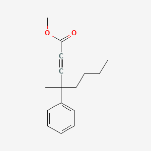 Methyl 4-methyl-4-phenyloct-2-ynoate