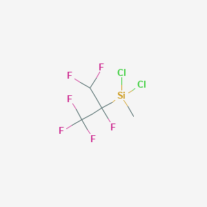 molecular formula C4H4Cl2F6Si B15450287 Dichloro(1,1,1,2,3,3-hexafluoropropan-2-yl)methylsilane CAS No. 62281-32-7