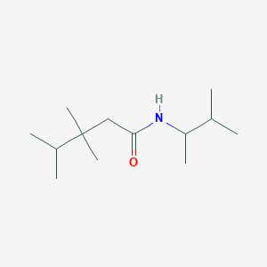 molecular formula C13H27NO B15450309 3,3,4-Trimethyl-N-(3-methylbutan-2-yl)pentanamide CAS No. 62384-15-0