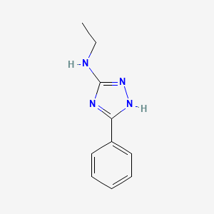 molecular formula C10H12N4 B15450313 N-Ethyl-5-phenyl-1H-1,2,4-triazol-3-amine CAS No. 62400-52-6