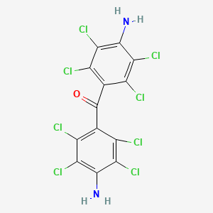 molecular formula C13H4Cl8N2O B15450318 Bis(4-amino-2,3,5,6-tetrachlorophenyl)methanone CAS No. 62477-19-4