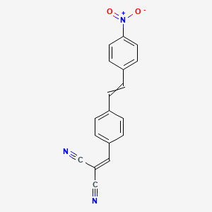 ({4-[2-(4-Nitrophenyl)ethenyl]phenyl}methylidene)propanedinitrile